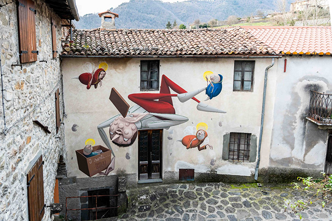 Zed1 - Murale, Ceserana, (Lucca)