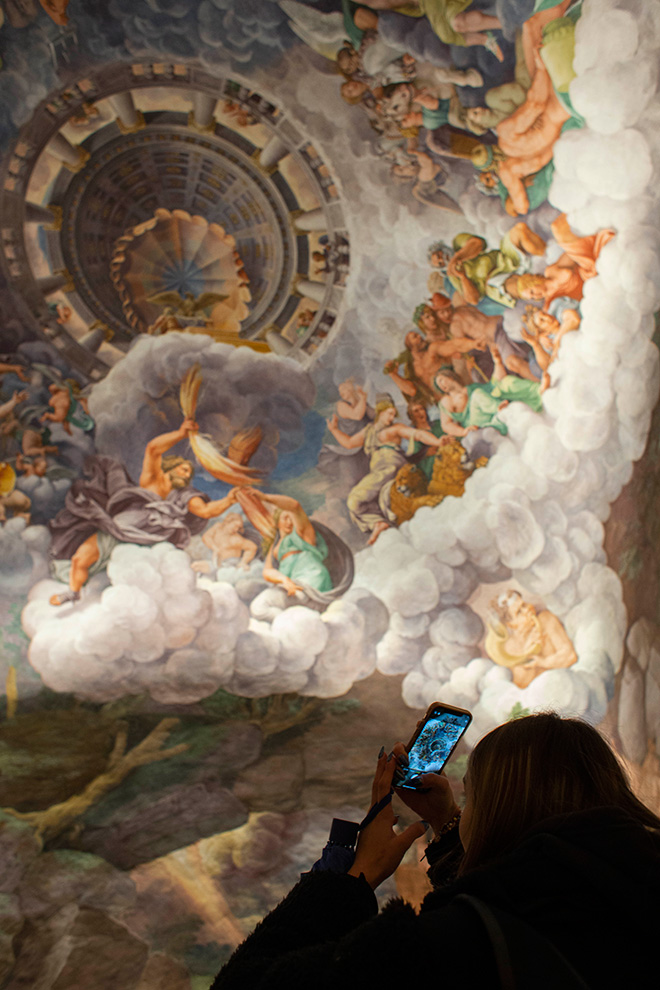 Percorso Il labirinto delle metamorfosi a Palazzo Te, Mantova