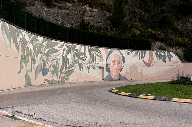 Taquen - Occhi verde oliva (da destra), rotonda dell’Ex-Gil, Ascoli Piceno. Photo credit: Daniele Castelli