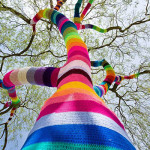 Yarn bombing