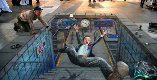 Julian Beever - Zurigo Station Accident