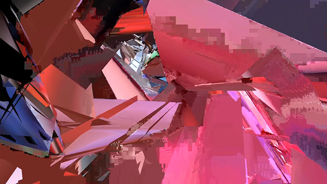 Datamoshing Movies of Exploded Meshes - Phillip Stearns - Year of the Glitch