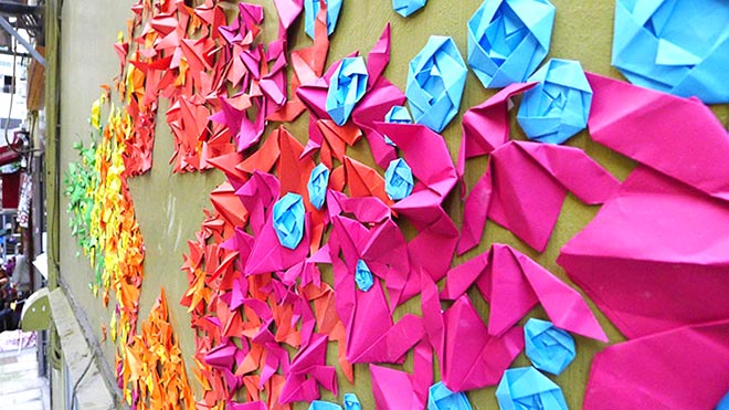 Mademoiselle Maurice - Origami e street art
