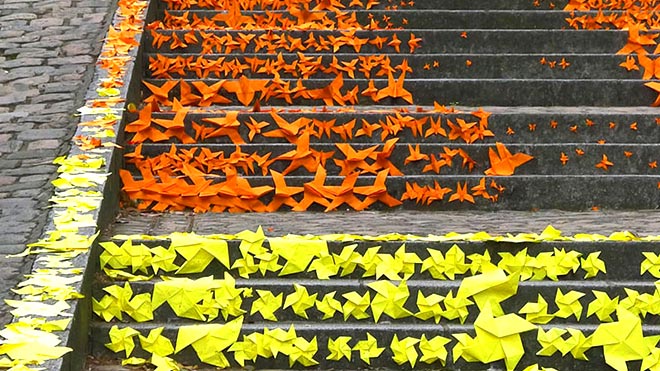 Mademoiselle Maurice - Origami e street art