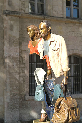 Bruno Catalano - I viaggiatori, Sculture