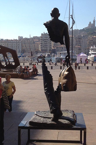 Bruno Catalano - I viaggiatori, Sculture