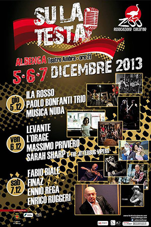 Su la Testa Festival- Albenga Teatro Ambra 5-6-7 Dicembre