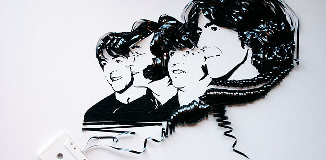 Erika Simmons - Cassette tape art