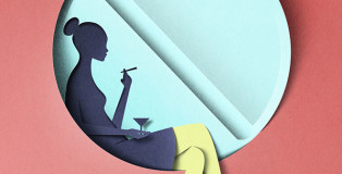 Eiko Ojala - Paper Illustrations - New York Observer “Uptown Pill-Poppers Struggle to Hide Excesses From the Kids”.