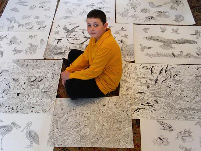 Dušan Krtolica – 11 anni, un prodigio del disegno