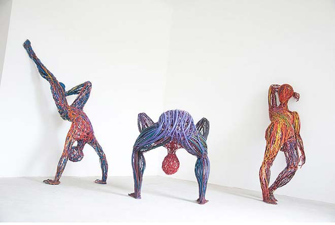 Sculptures Of Energetic Human Figures