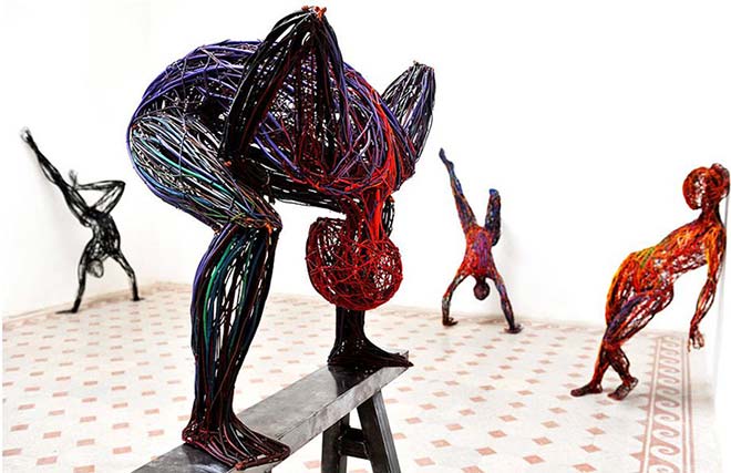 Sculptures Of Energetic Human Figures