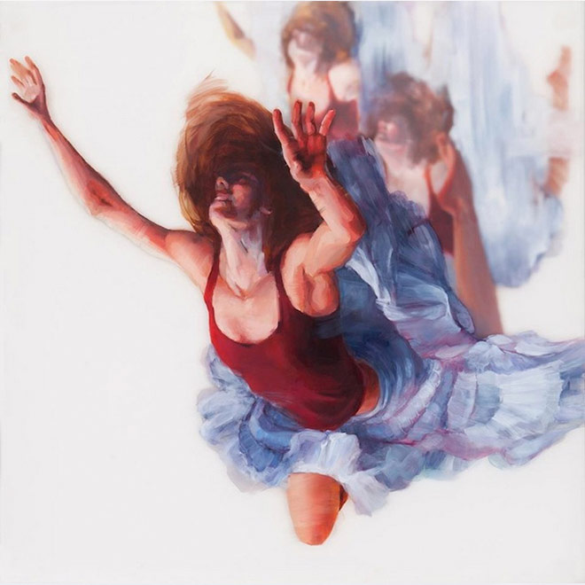 Michelle Jader - Oil paintings on plexiglass