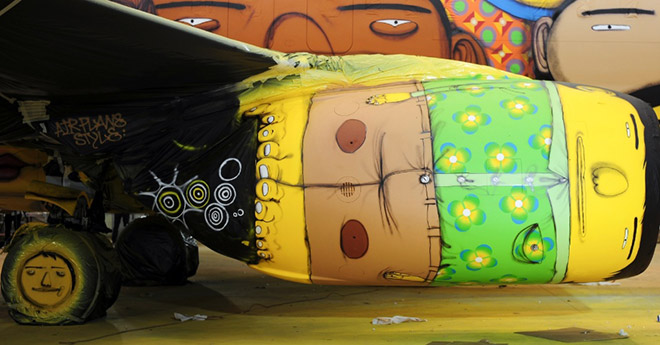 Os Gemeos - Seleção Boeing Murales