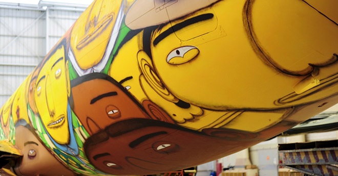 Os Gemeos - Seleção Boeing Murales