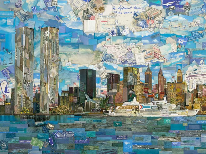 Vik Muniz - New York Postcard (Postcards from Nowhere), 2013 Digital C-Print