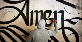 Amen, Urban Calligraphy - Simon Silaidis