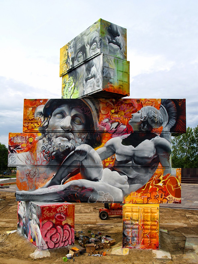 Pichi & Avo – Containers graffiti