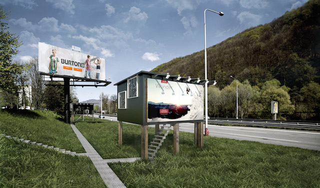 Billboard houses for Homeless