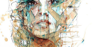 Carne Griffiths - Female portraits with Ink, Tea and Alcohol