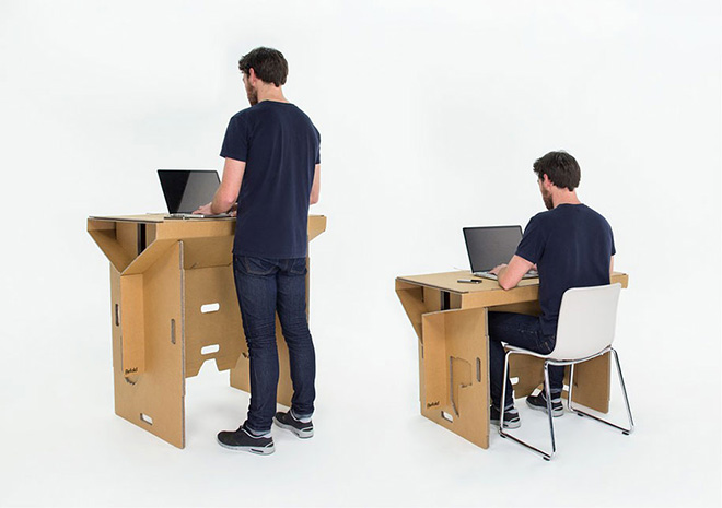 Refold – Recyclable Cardboard Standing Desk