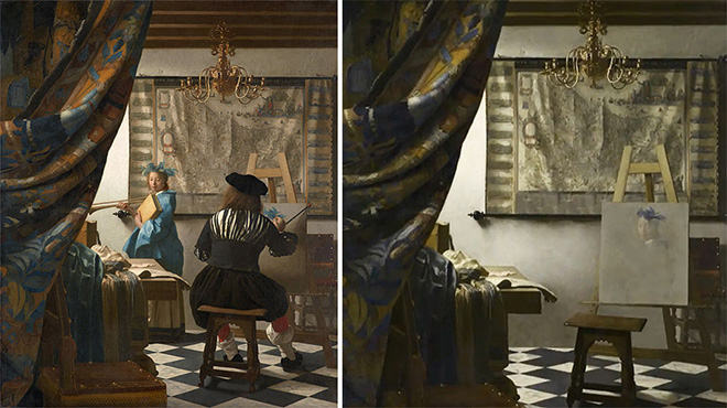 Hidden Spaces, The Allegory of Painting (Jan Vermeer, 1665)