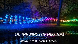 Aether & Hemera - On the Wings of Freedom, Amsterdam Light Festival