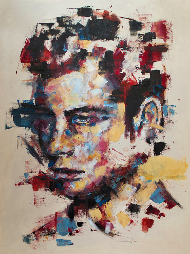 Davide Cambria, Losing my edge, Oil on canvas | 60x80CM | Private Collection (USA)