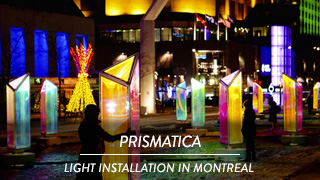 Prismatica - Light installation in Montreal