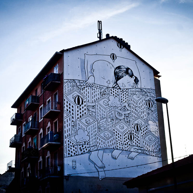 Street art, Mural #11 for Bart - Torino