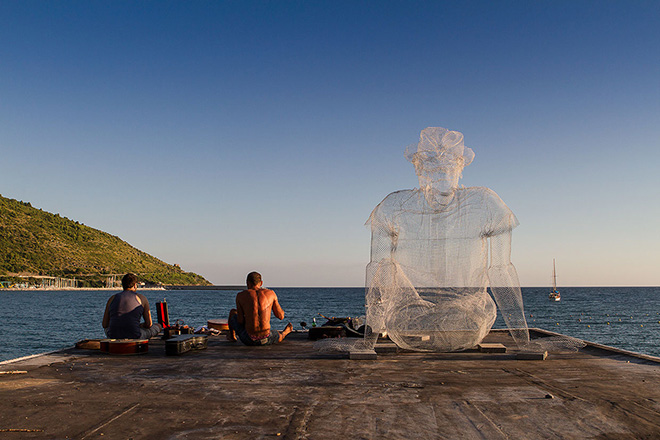 Edoardo Tresoldi - Thinkings - Oltre il Muro 2014, Sapri