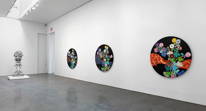 TAKASHI MURAKAMI: In the Land of the Dead, Stepping on the Tail of a Rainbow - Installation view - © 2014 Takashi Murakami/Kaikai Kiki Co., Ltd. All Rights Reserved.Photo by Rob McKeever