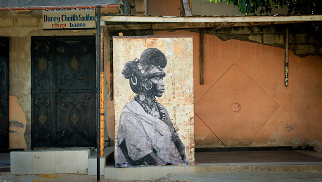 YZ - AMAZONE, street art @ Sénégal