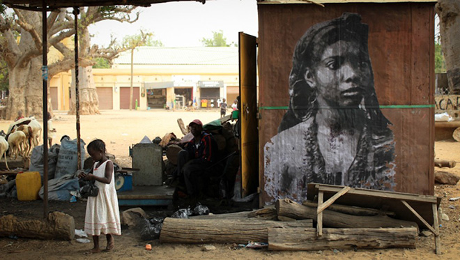 YZ - AMAZONE, street art @ Sénégal