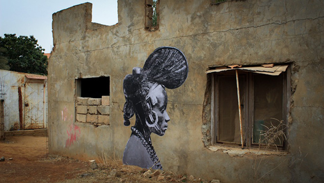 YZ - AMAZONE, street art @ Sénégal