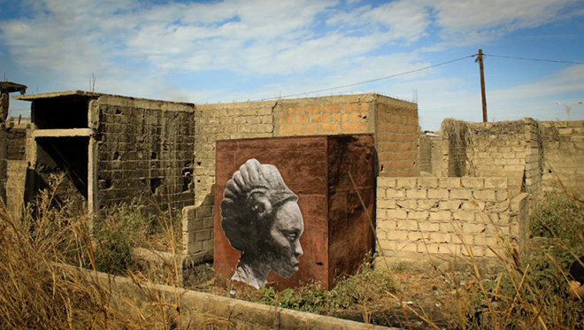 YZ - AMAZONE, street art @ Sénégal