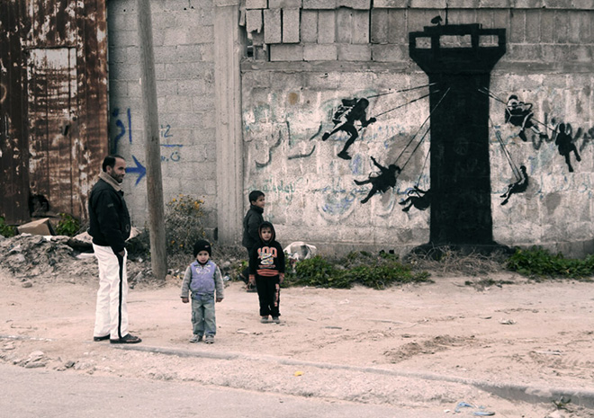 Banksy - Scorribande a Gaza