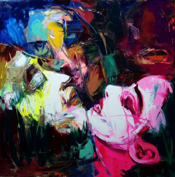 Françoise NIELLY, UNTITLED 851 - Artwork visible at: FRANCE, Oil on canvas, palette knife technique