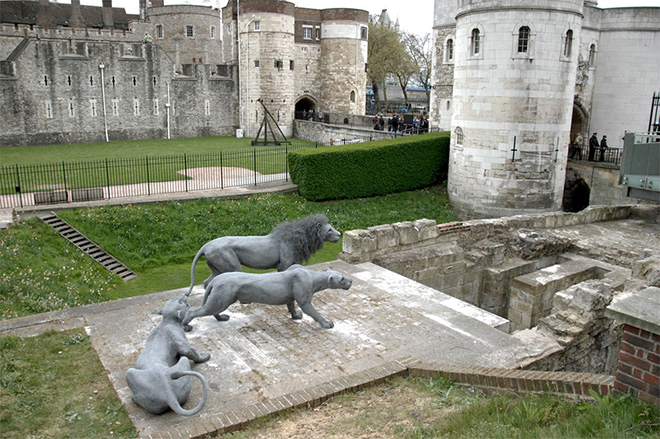 Kendra Haste - ROYAL BEASTS - MALE LION (2010-2011) Steel armature & painted galvanised wire - unique