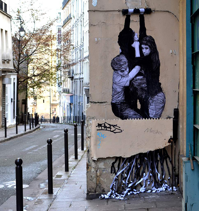 Levalet - La machine infernale, street art