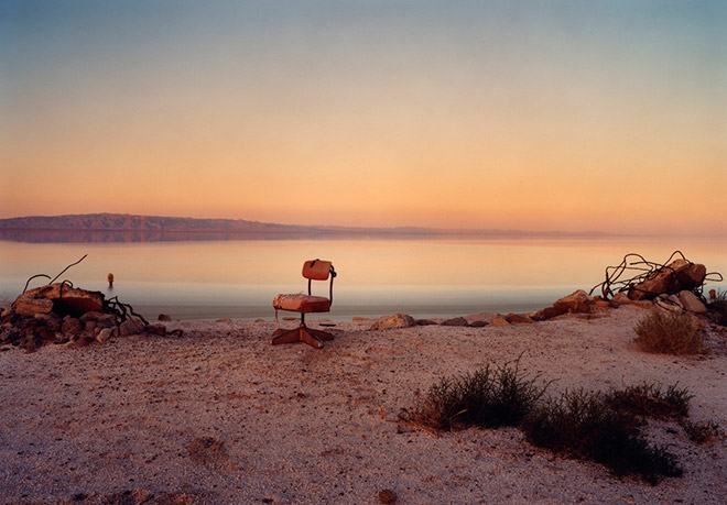 ￼Marcus Doyle, “Red Chair” (date unknown), North Shores, Salton Sea, California