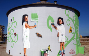 Neve - Street art, Crotone - Murale realizzato per ENI Syndial. image courtesy of: neveart.com