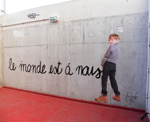 Bifido - Le monde est à nous - Street art