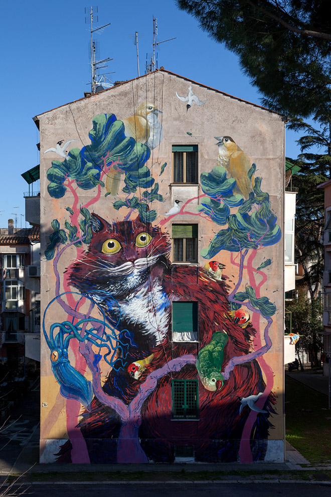 Street art| HITNES @ Sanba project Rome 2015