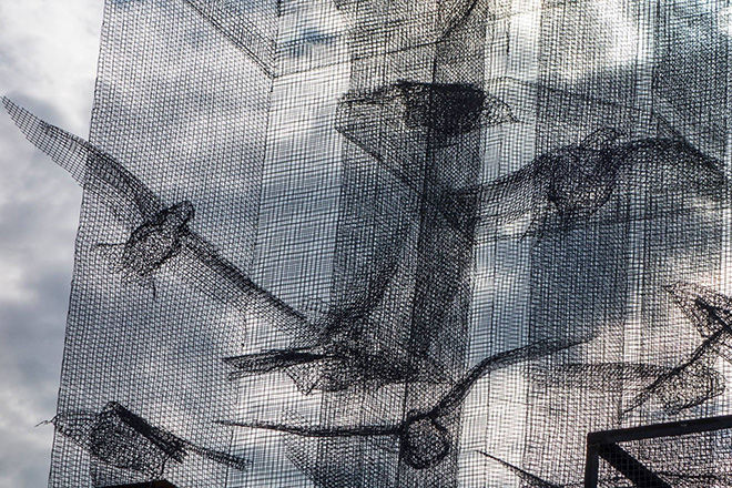 Edoardo Tresoldi - Incipit - Installazione per Meeting del Mare, 2015 presso Marina di Camerota. Photo credit: Fabiano Caputo