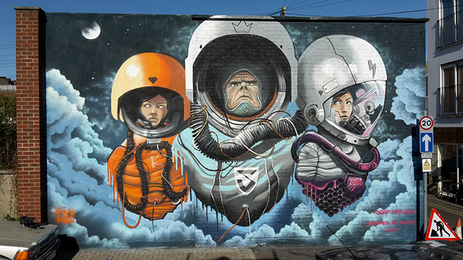 Soap, Krishna Malla – Space Cowboys Mural