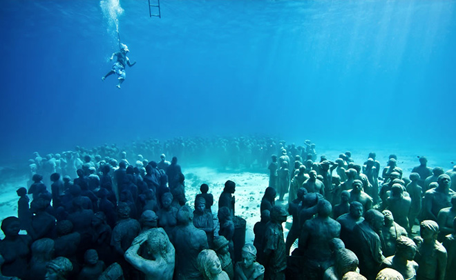 Underwater sculptures