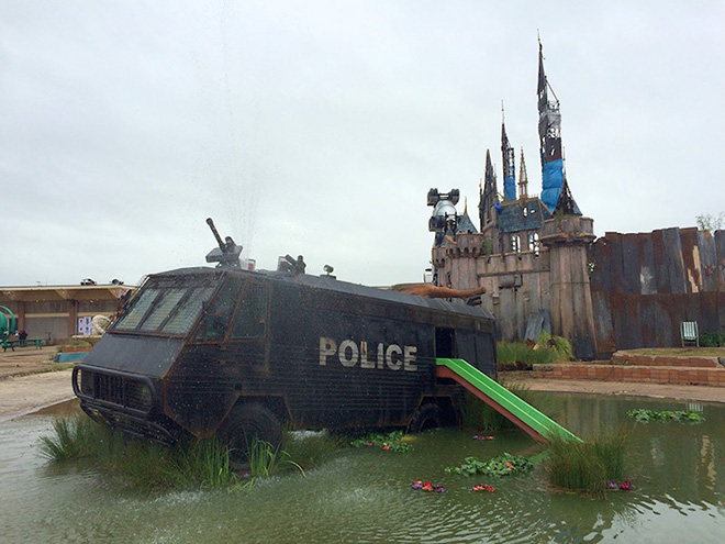 Banksy - Dismaland, Bemusement Park. Photo credit: Christopher Jobson / Colossal