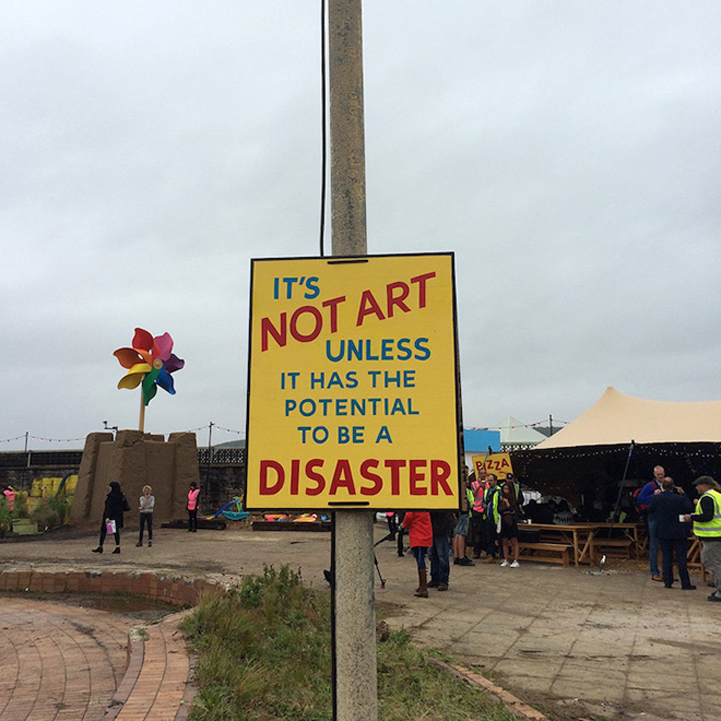 Banksy - Dismaland, Bemusement Park. Photo credit: Christopher Jobson / Colossal