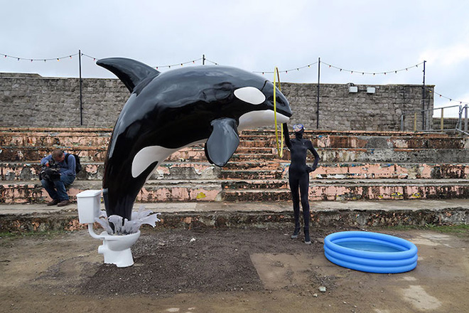 Banksy - Dismaland, Bemusement Park - Photo source: Juxtapoz